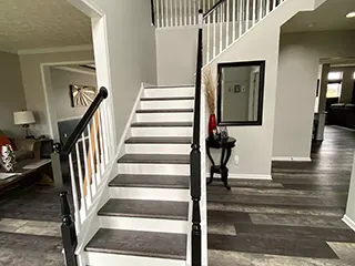 residential stairs painting