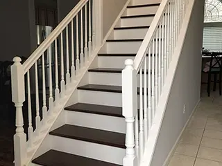 residential stairs painting